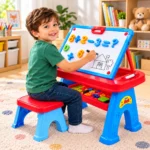 کودک در حال نقاشی با میز آموزشی Desk AVA