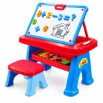 میز آموزشی کودک آوا Desk AVA با صفحه نوشتاری و حروف مغناطیسی